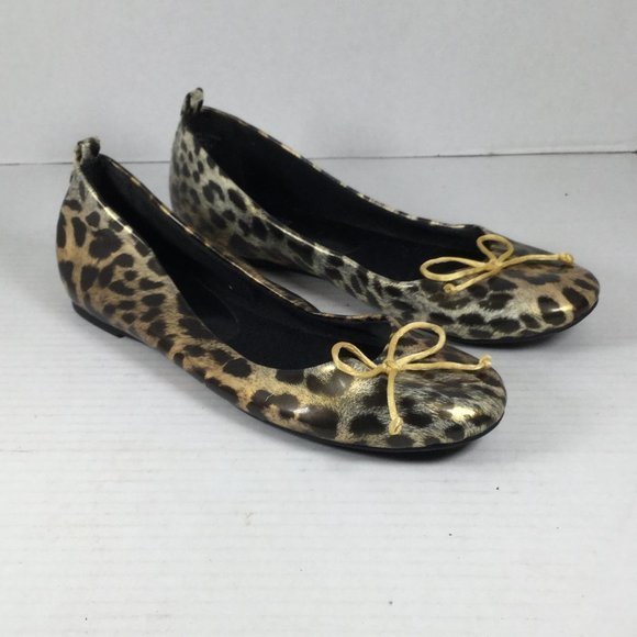 Chico's Leopard Print Flats Size 7 - Picture 1 of 8